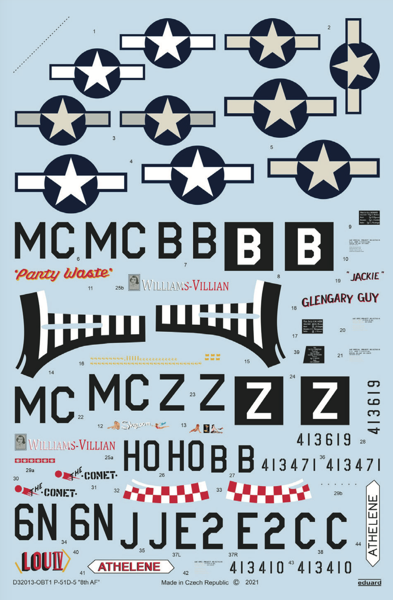 Eduard EDD32013 1:32 North-American P-51D-5 8th Air Force