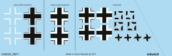 Eduard EDD48038 1:48 Focke-Wulf Fw-190A-4 national insignia