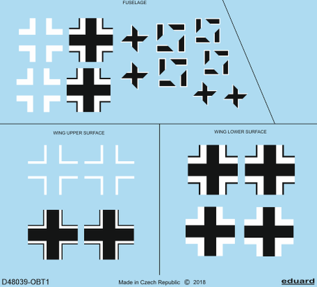 Eduard EDD48039 1:48 Focke-Wulf Fw-190A-5 national insignia