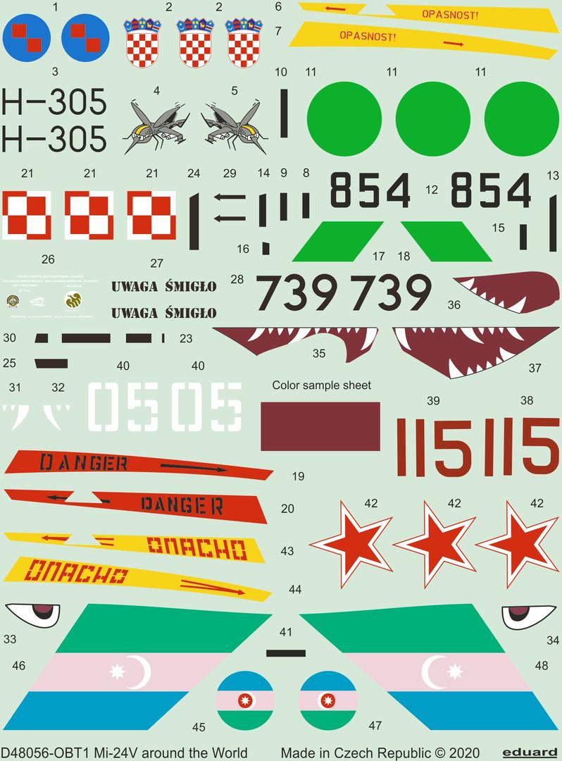 Eduard EDD48056 1:48 Mil Mi-24V around the World