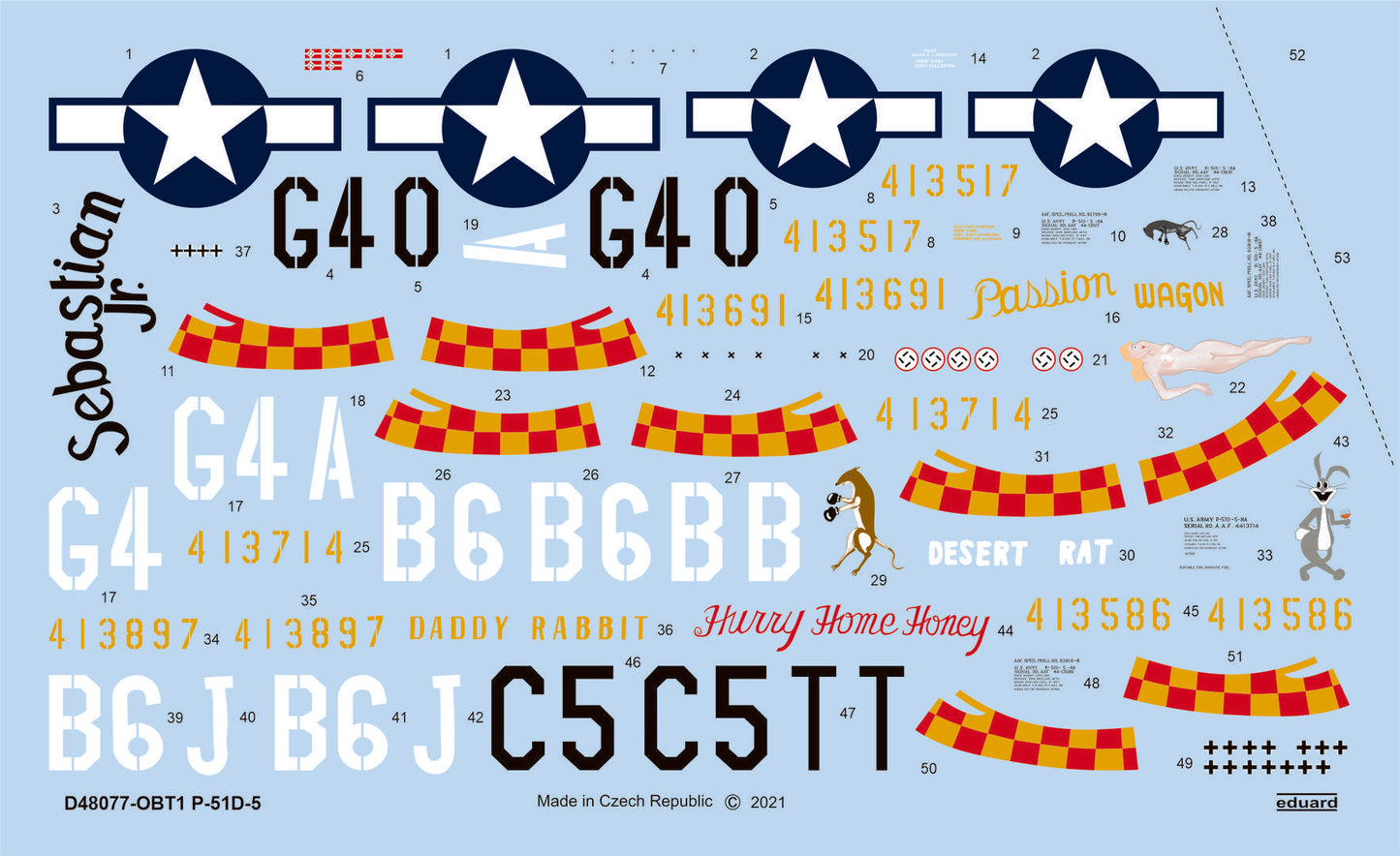 Eduard EDD48077 1:48 North-American P-51D-5 Mustang '357th FG'