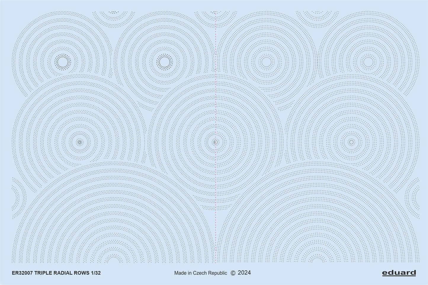 Eduard EDER32007 1:32 Triple radial rows of 3D rivets
