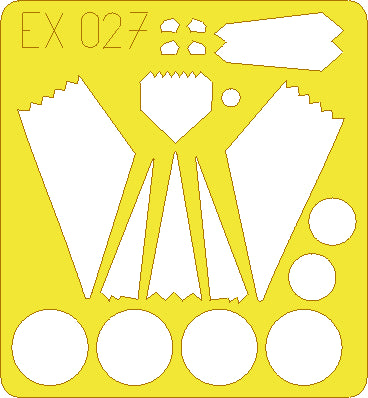 Eduard EDEX027 1:48 Lockheed F-117A Nighthawk canopy and wheels