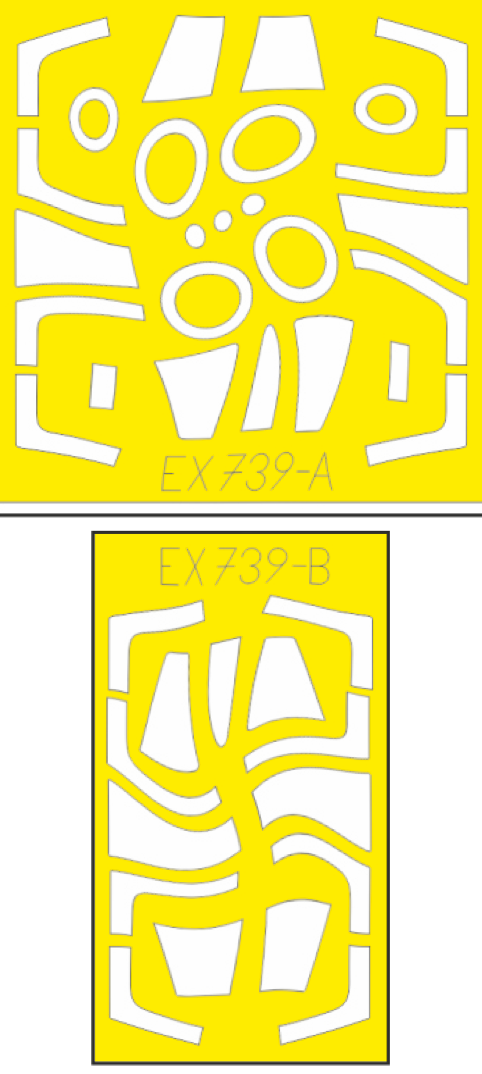 Eduard EDEX739 1:48 Lockheed TF-104G Starfighter TFace canopy frame paint mask