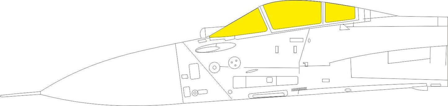 Eduard EDEX782 1:48 Sukhoi Su-33 TFace canopy frame paint mask
