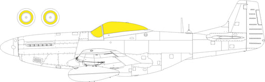 Eduard EDEX801 1:48 North-American P-51K Mustang TFace canopy frame paint mask