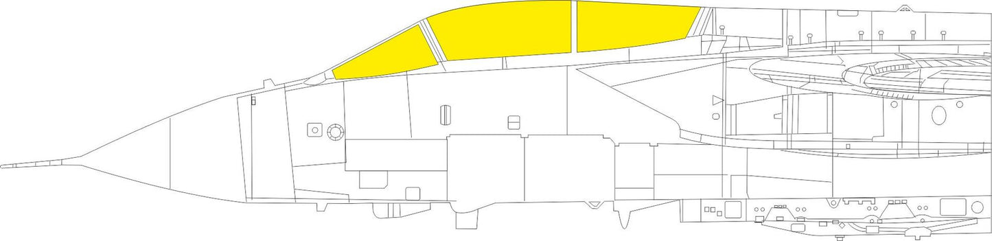 Eduard EDEX824 1:48 Panavia Tornado ECR TFace canopy frame paint mask