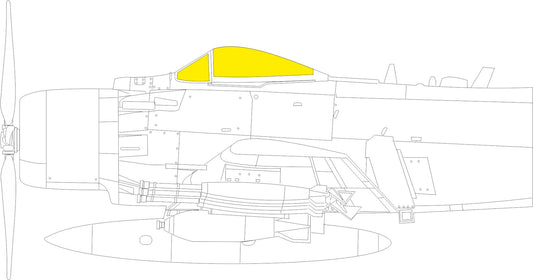Eduard EDEX871 1:48 Douglas A-1J Skyraider TFace canopy frame paint mask