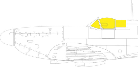 Eduard EDEX914 1:48 Supermarine Spitfire Mk.V TFace canopy frame paint mask