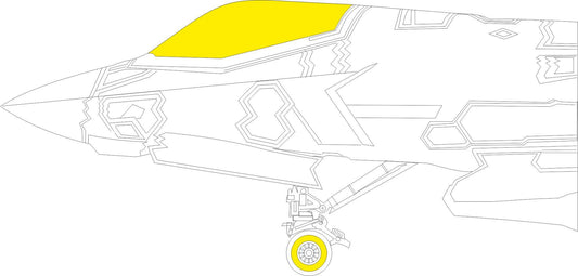 Eduard EDEX922 1:48 Lockheed-Martin F-35A Lightning II TFace canopy mask