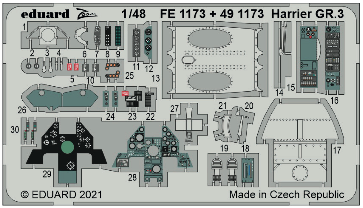 Eduard EDFE1173 1:48 BAe Harrier GR.3