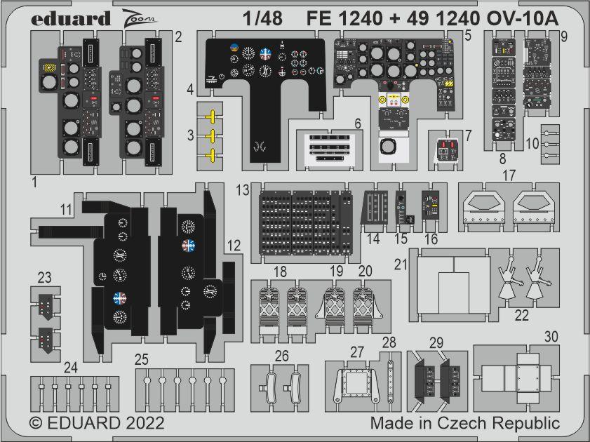 Eduard EDFE1240 1:48 North-American/Rockwell OV-10D Bronco