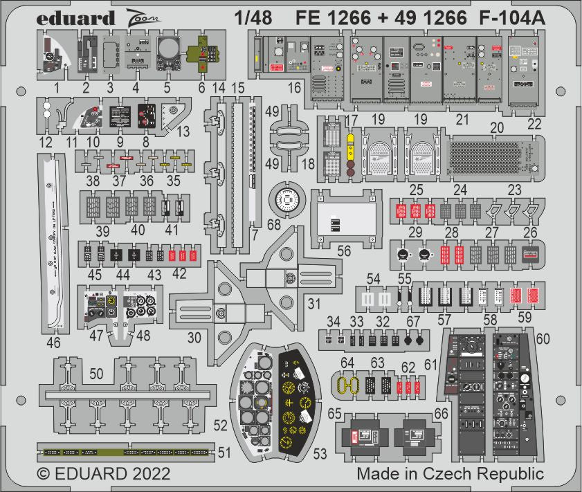 Eduard EDFE1266 1:48 Lockheed F-104A Starfighter