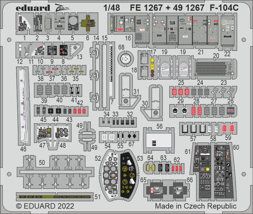 Eduard EDFE1267 1:48 Lockheed F-104C Starfighter