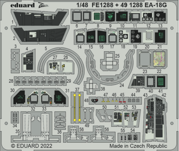 Eduard EDFE1288 1:48 Boeing EA-18G Growler