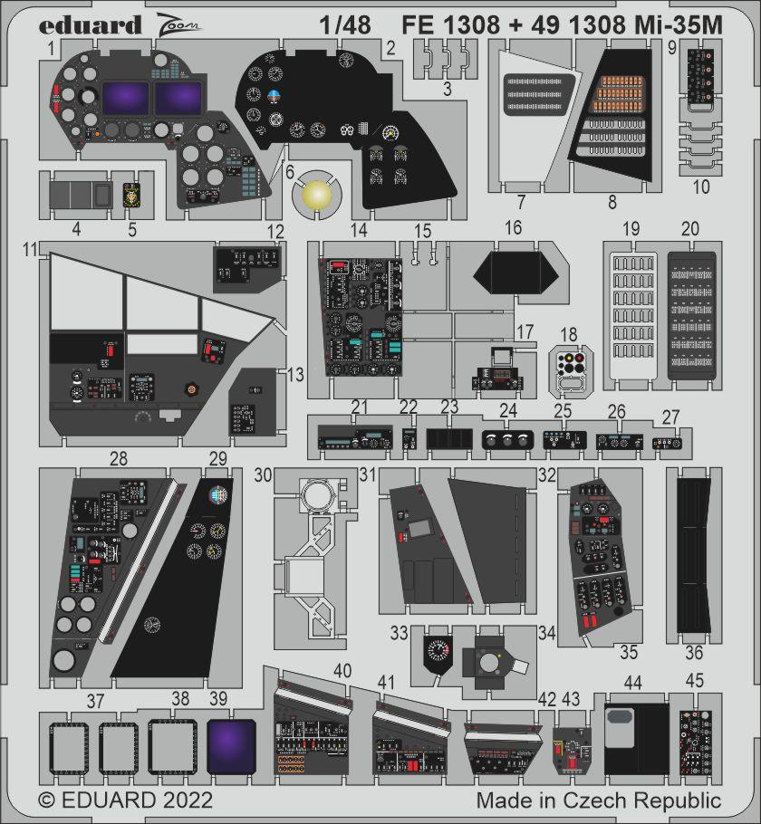 Eduard EDFE1308 1:48 MiL Mi-35M