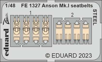 Eduard EDFE1327 1:48 Avro Anson Mk.I seatbelts STEEL