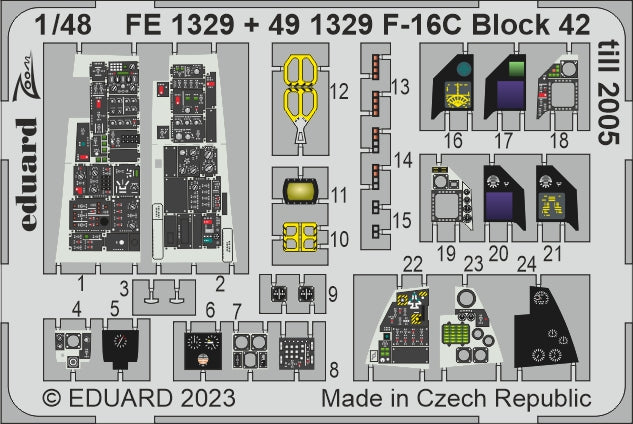 Eduard EDFE1329 1:48 Lockheed-Martin F-16C Block 42 till 2005
