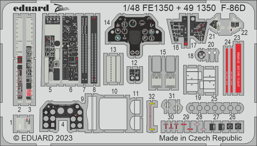 Eduard EDFE1350 1:48 North-American F-86D Sabre