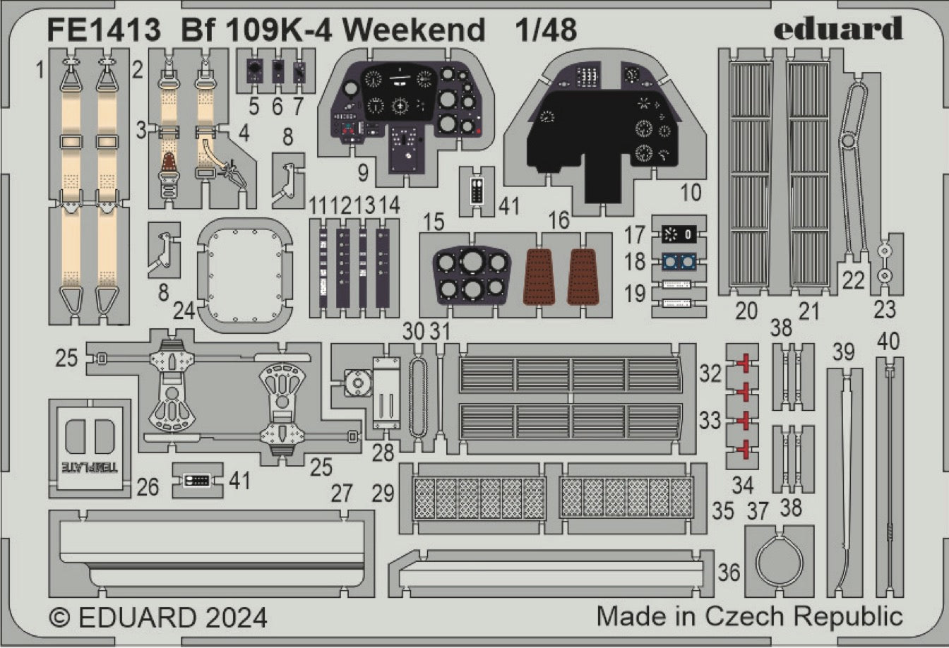 Eduard EDFE1413 1:48 Messerschmitt Bf-109K-4 Weekend