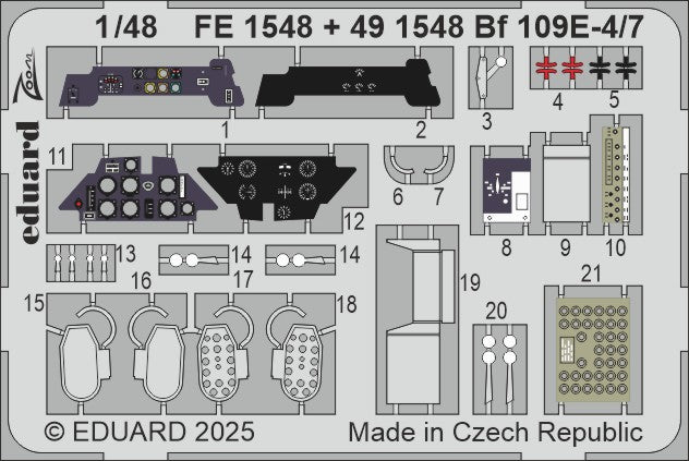 Eduard EDFE1548 Messerschmitt Bf-109E-4/7 1:48