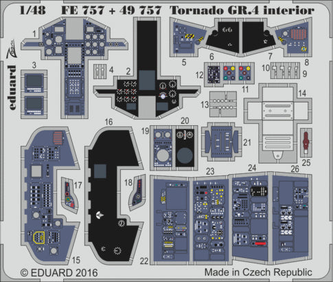 Eduard EDFE757 1:48 Panavia Tornado GR.4 interior