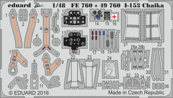 Eduard EDFE760 1:48 Polikarpov I-153 Chaika