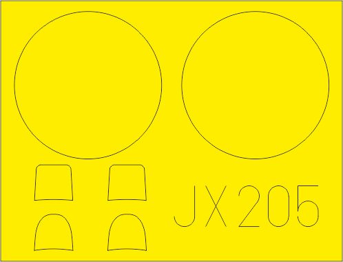 Eduard EDJX205 1:32 Fokker D.VII canopy frame paint mask