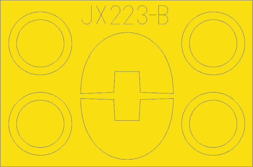 Eduard EDJX223 1:32 Lockheed TF-104G Starfighter TFace canopy frame paint mask