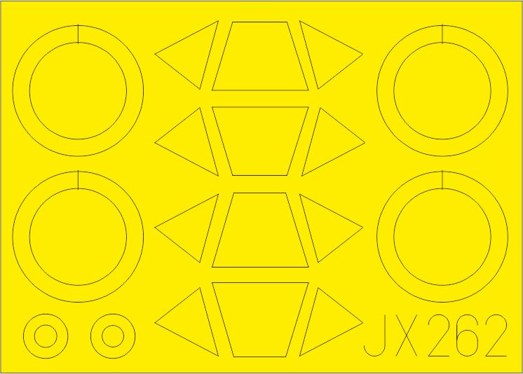 Eduard EDJX262 1:32 Stearman PT-17/N2S-3 canopy frame paint mask
