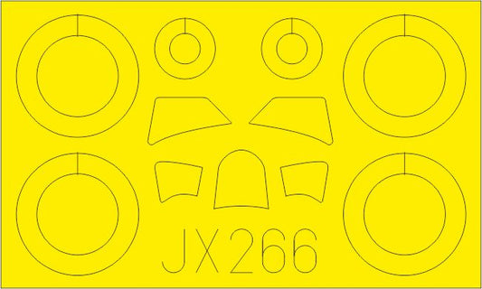 Eduard EDJX266 1:32 Fiat CR.42 canopy frame paint mask