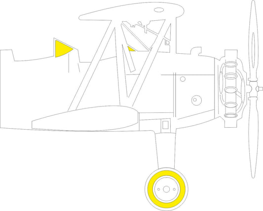 Eduard EDJX274 1:32 Stearman PT-13/N2S-2/5 Kaydet canopy frame paint mask