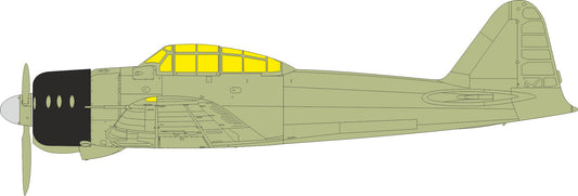 Eduard EDJX334 1:32 Mitsubishi A6M2 Zero TFace canopy frame paint mask