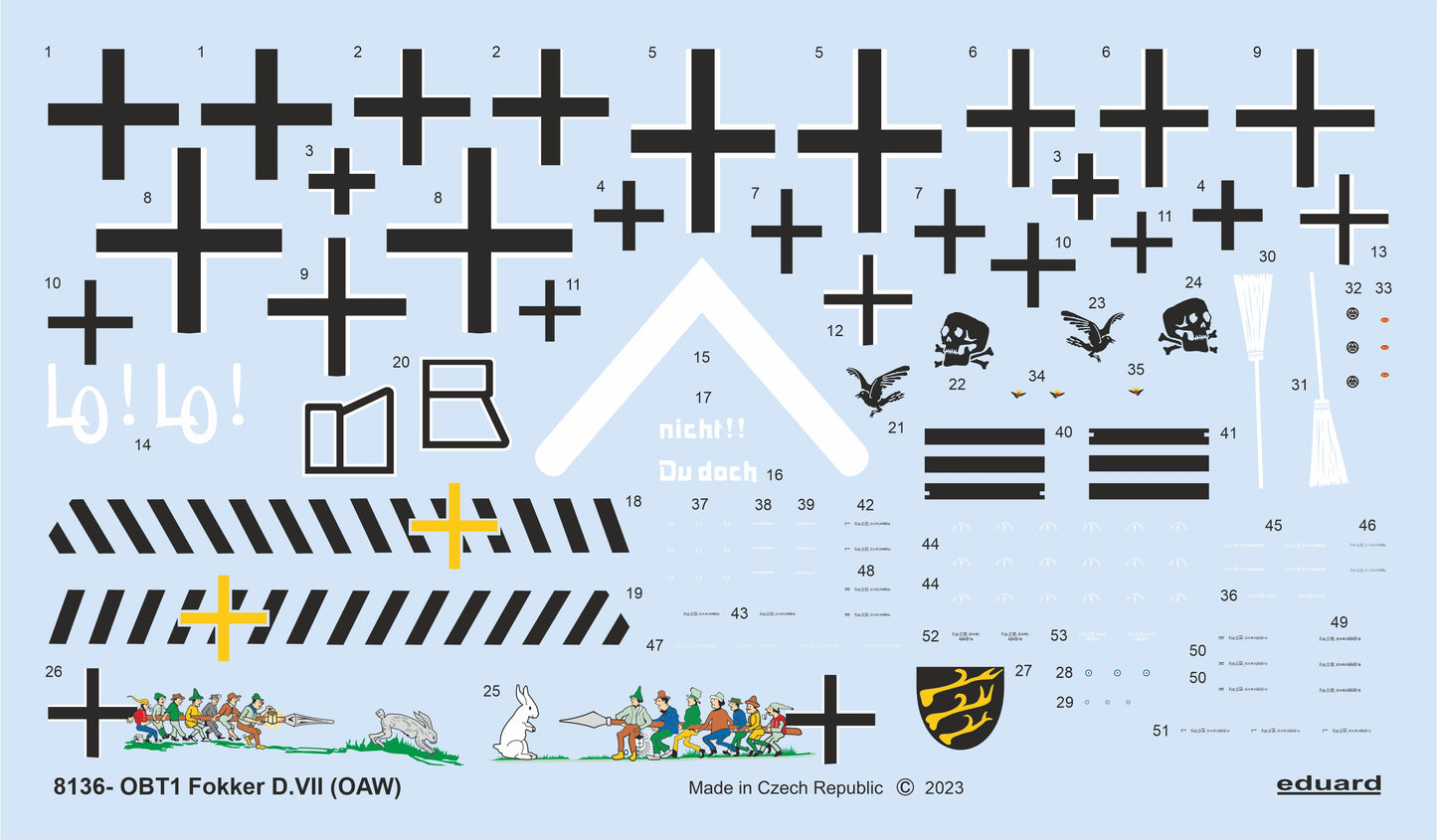 Eduard kits EDK8136 1:48 Fokker D.VII