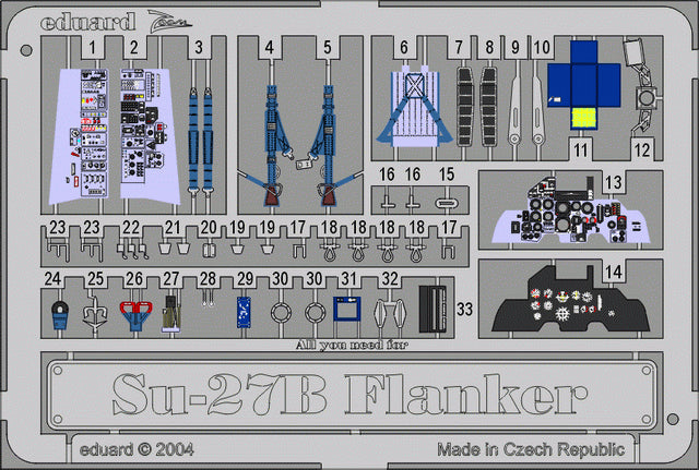 Eduard EDSS251 1:72 Sukhoi Su-27B Flanker PRE-PAINTED IN COLOUR!