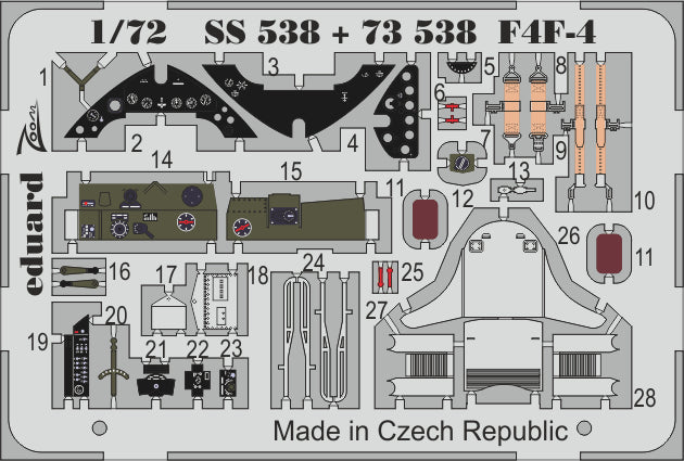 Eduard EDSS538 1:72 Grumman F4F-4 Wildcat