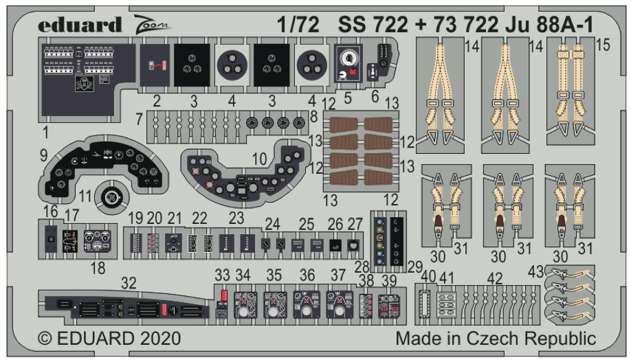 Eduard EDSS722 1:72 Junkers Ju-88A-1