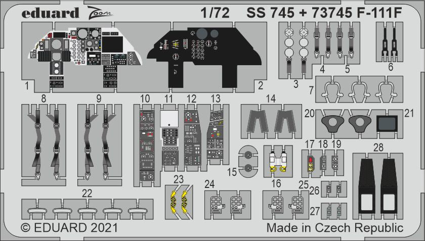 Eduard EDSS745 1:72 General-Dynamics F-111F