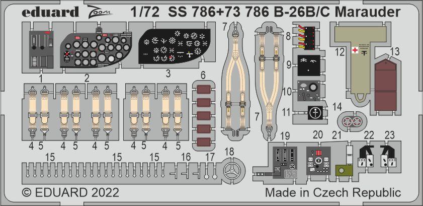 Eduard EDSS786 1:72 Martin B-26B/C Marauder