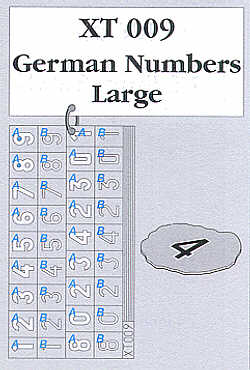Eduard EDXT009 1:35 large German numbers
