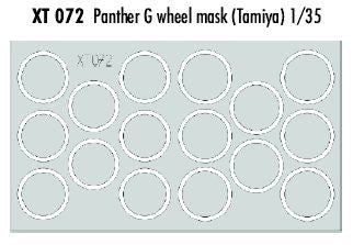Eduard EDXT072 1:35 Pz.Kpfw.V Panther Ausf.G wheel paint masks