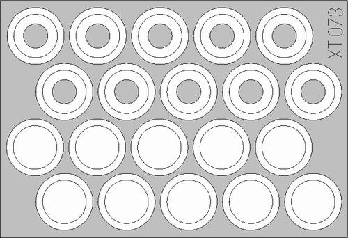 Eduard EDXT073 1:35 APC M113 wheel masks
