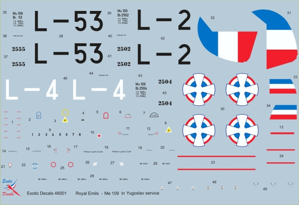 Exotic Decals EED48001 1:48 Royal Emils