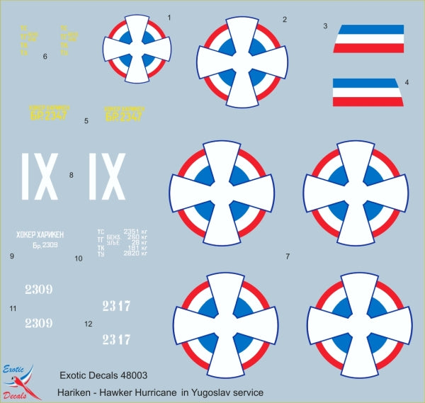 Exotic Decals EED48003 1:48 Hariken
