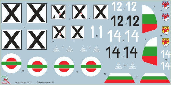 Exotic Decals EED48006 1:48 Bulgarian Arrows #3