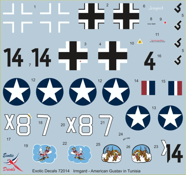 Exotic Decals EED72014 1:72 Irmgard