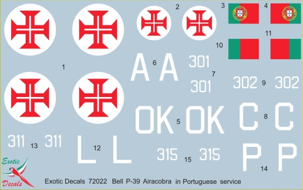 Exotic Decals EED72022 1:72 Aeroniutica Militar Cobras