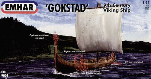 Emhar EM9001 1:72 Viking ship