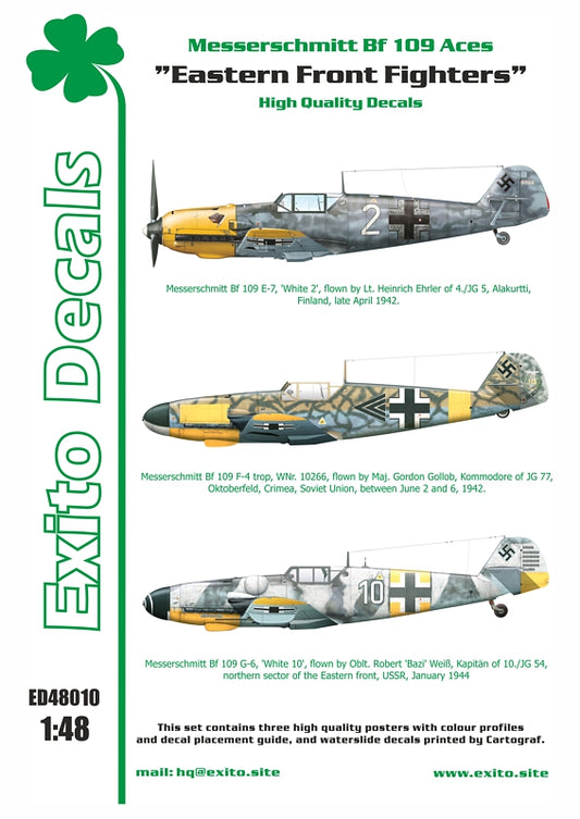 Exito Decals EXED48010 1:48 Messerschmitt Bf-109