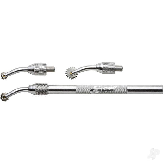 Excel Pounce Wheel Set, Three Wheel Heads with .25in, .312in, .437in (Carded) 30612